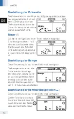 Preview for 17 page of Axion STIM-PRO X700 Instruction Manual