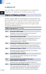 Preview for 11 page of Axion STIM-PRO X9 Plus Instruction Manual