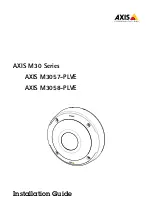 Предварительный просмотр 1 страницы Axis 01178-001 Installation Manual