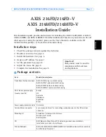 Предварительный просмотр 3 страницы Axis 18613 Installation Manual