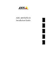 Предварительный просмотр 1 страницы Axis 209FD/FD-R Installation Manual