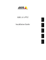 Preview for 1 page of Axis 215 PTZ Installation Manual