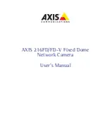 Предварительный просмотр 1 страницы Axis 216FD/FD-V User Manual