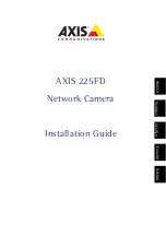 Axis 225FD Installation Manual предпросмотр