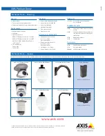 Preview for 2 page of Axis 231D+/232D+ Specification Sheet