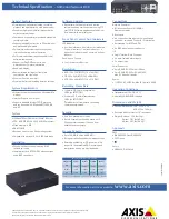 Предварительный просмотр 4 страницы Axis 2460 Brochure & Specs