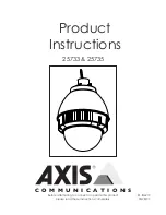 Axis 25733 Product Instructions предпросмотр