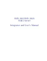 Axis 26123R1 Integrator And User’S Manual preview