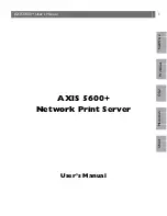 Preview for 1 page of Axis 5600+ User Manual