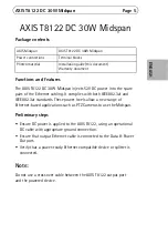 Preview for 5 page of Axis 8122 DC 30W Midspan Installation Manual