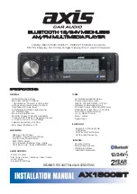 Предварительный просмотр 1 страницы Axis 9321886012460 Installation Manual