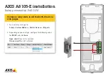 Preview for 1 page of Axis A8105-E Installation Manual