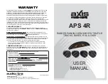 Preview for 1 page of Axis APS 4R User Manual