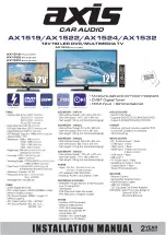Axis AX-1524 Installation Manual preview