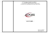 Предварительный просмотр 5 страницы Axis AX-S12BA Installation & Maintenance