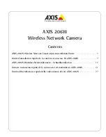 Предварительный просмотр 1 страницы Axis AXIS 206W Quick Installation Manual