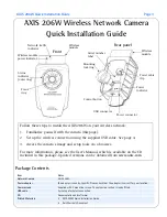 Предварительный просмотр 3 страницы Axis AXIS 206W Quick Installation Manual