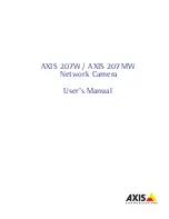 Предварительный просмотр 1 страницы Axis AXIS 207MW User Manual