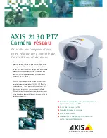 Предварительный просмотр 1 страницы Axis AXIS 2130 PTZ (French) Specifications