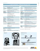 Preview for 2 page of Axis AXIS 214 PTZ Datasheet