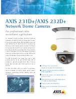 Preview for 1 page of Axis AXIS 231D+ Specification Sheet