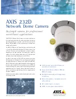 Предварительный просмотр 1 страницы Axis AXIS 232D Specifications