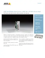 Axis AXIS 243Q Blade Datasheet предпросмотр