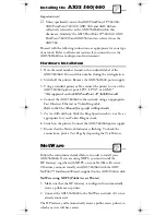 Preview for 4 page of Axis AXIS 560 Quick Installation Manual