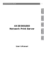Axis AXIS 560 User Manual preview