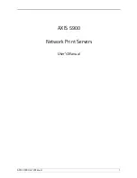 Axis AXIS 5900 User Manual preview