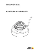 Axis AXIS M3024-LVE Installation Manual preview