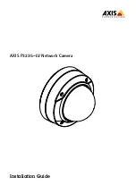 Предварительный просмотр 1 страницы Axis AXIS P3235-LV Installation Manual