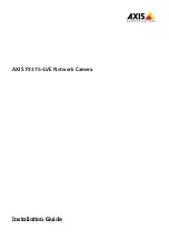 Axis AXIS P3375-LVE Installation Manual предпросмотр