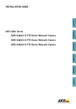 Предварительный просмотр 1 страницы Axis AXIS Q6042-E Installation Manual