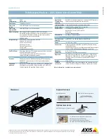 Предварительный просмотр 2 страницы Axis AXIS Q7406 Datasheet