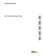 Axis AXIS Q7406 Installation Manual preview