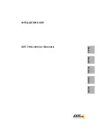 Preview for 1 page of Axis AXIS T90A 2x Installation Manual