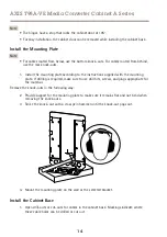 Предварительный просмотр 14 страницы Axis AXIS T98A15-VE Installation Manual