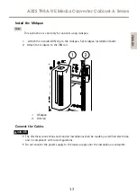 Предварительный просмотр 17 страницы Axis AXIS T98A15-VE Installation Manual