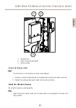 Предварительный просмотр 21 страницы Axis AXIS T98A15-VE Installation Manual