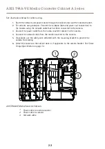 Предварительный просмотр 22 страницы Axis AXIS T98A15-VE Installation Manual