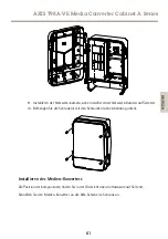 Предварительный просмотр 61 страницы Axis AXIS T98A15-VE Installation Manual