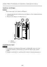 Предварительный просмотр 62 страницы Axis AXIS T98A15-VE Installation Manual