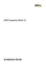 Axis Bullet LE Installation Manual предпросмотр