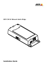 Предварительный просмотр 1 страницы Axis C8110 Installation Manual