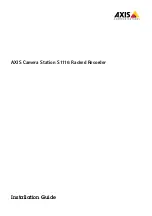 Axis Camera Station S1116 Racked Recorder Installation Manual предпросмотр