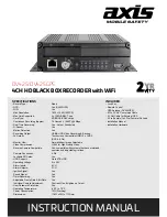 Axis DV425 Instruction Manual preview