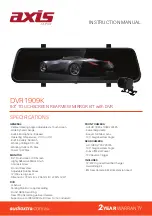 Axis DVR1909K Instruction Manual preview