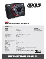 Axis DVR5 Instruction Manual preview