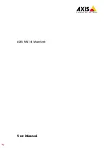 Preview for 1 page of Axis FA51-B User Manual